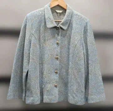 룬비니 셋업 페이즐리 무늬 라메 스카이블루 LL