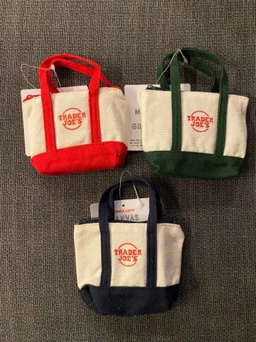 TRADER JOE'S 미니 에코백 3색 세트
