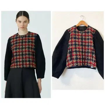 투모로우랜드 36 로얄 팬시 프론트 트위드 블루종