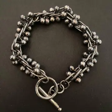 빈티지 멕시코 실버 펄 DNA 링크 팔찌
