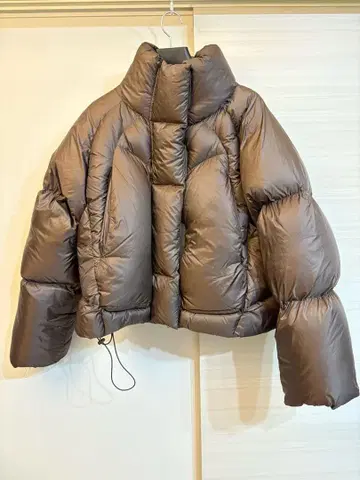 엔타이어 스튜디오 다운 자켓 M 브라운