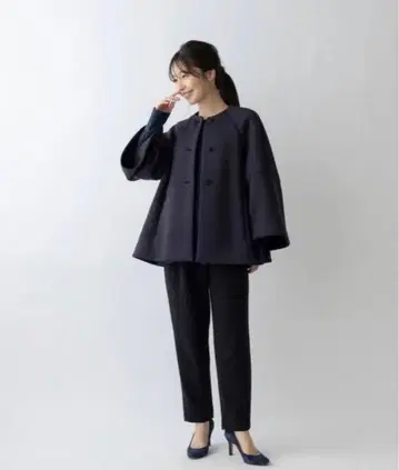 [ 새상품급 ] SONO 소노 마쉬멜로우 숏코트 네이비