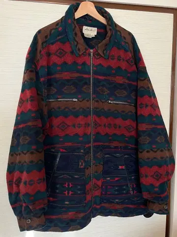 에디바우어 네이티브 무늬 플리스 자켓 XL EBTEK