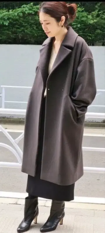 이에나 인기 스테디셀러 MANTECO 울 오버 체스터 코트 36