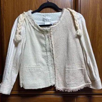 케이스케칸다 노카라 자켓 트위드 코트