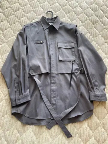 [ 새상품급 ] MAISON SPECIAL 긴팔 셔츠 그레이 사이즈 01