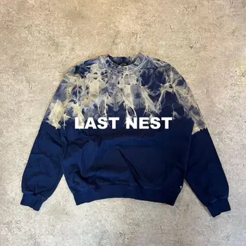 LAST NEST TIE-DYE CREWNECK Navy L