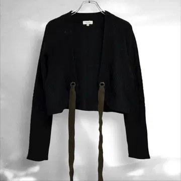 SCAPA 스캐파 울 니트 가디건 크롭 겉옷 레이어드 M ( D1