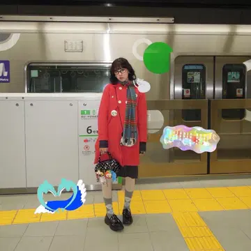 울 코트 빨간색