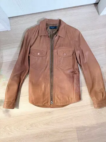 폴스미스 브라운 가죽 자켓 M 사이즈