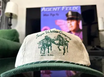 USA SEAGER 시거 코듀로이 캡 베이지 그린