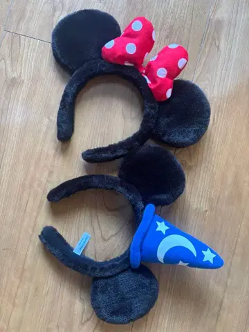 미키 미니 페어 머리띠