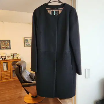 UNTITLED 블랙 롱 코트 사이즈 2