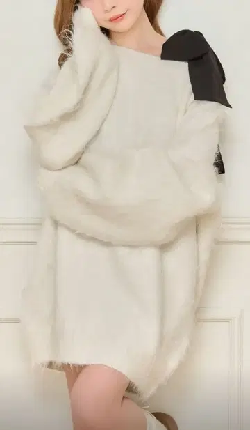 샤기 니트 원피스 apres jour