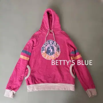 BETTY'S BLUE 후드 부착 후드티 핑크 9호 레트로 Y2K
