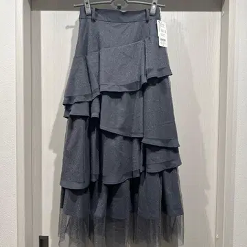 [ HARE ] 그레이 레이어드 롱 스커트 F 사이즈 (미사용)