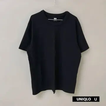 유니클로 U 크루넥 T셔츠 블랙