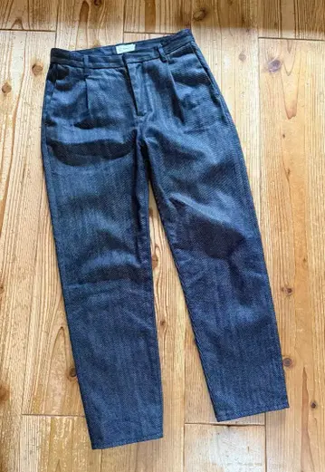 스틸 바이 핸드 스테디셀러 원턱 데님 팬츠 테이퍼드 슬랙스 44