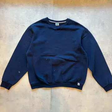 러셀 애슬레틱 무지 맨투맨 네이비 L