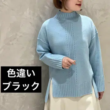 브렌헤임 울 캐시미어 하이넥 니트