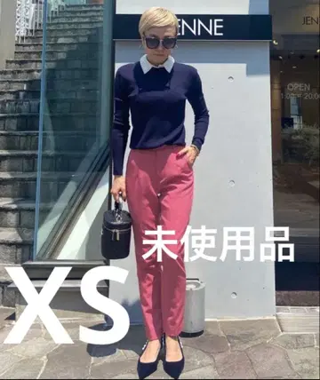[ 미사용품 ] JENNE 제뉴 속기모 스트레이트 팬츠 XS 핑크