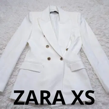 ZARA 자라 화이트 더블 브레스트 자켓 테일러드 자켓