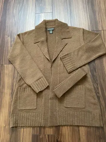 바나나리퍼블릭 테일러드 가운풍 니트 자켓 100% 램스울