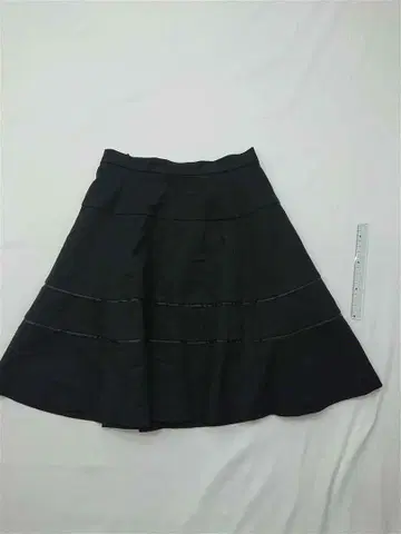 아르마니진스 플레어 스커트 블랙 계열 여성용