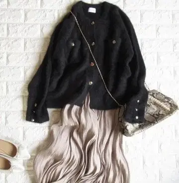 유나이티드 애로우즈 green label relaxing 기모 니트 자켓