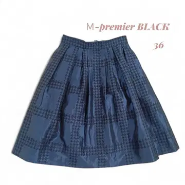 M premier BLACK 엠프리미어 블랙 무릎 기장 스커트 네이비