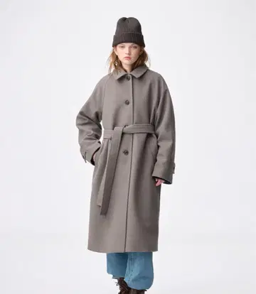 코지 멜톤 발마칸 코트 S 브라운