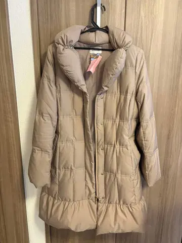 prideglide 베이지 롱 다운 자켓