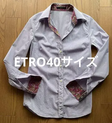 ETRO 체크 셔츠 40 사이즈