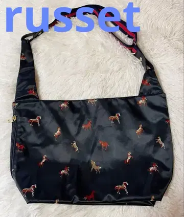 새상품급 russet 러셋 TSUBOMI 3way 숄더 토트백 말 패턴