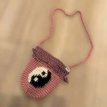 POMUL 음양태극도 자수 복조리 핑크