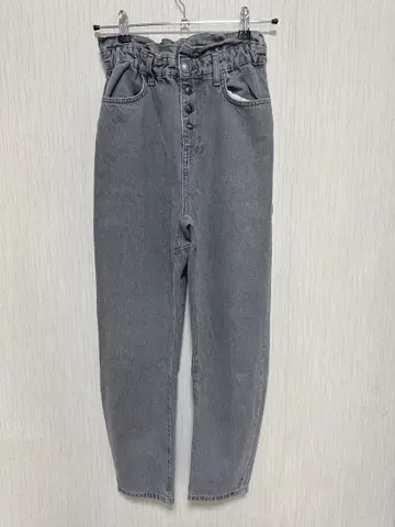 [ ZARA ] 그레이 하이웨스트 데님 팬츠