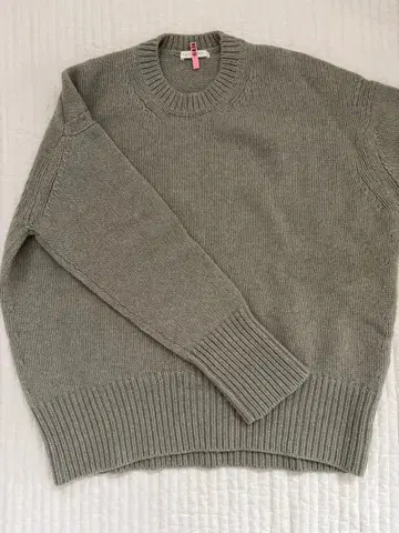 GALERIE VIE 파인 울 니트 M 그린 세이지 민트