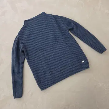 [ MORABITO ] 리브 니트 긴팔 다크 블루