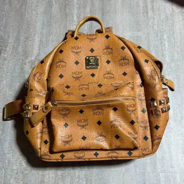 MCM 베이지 백팩 백팩