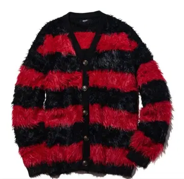 glamb 그램 퍼지 가디건 빨검 L