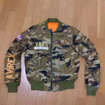 카모플라쥬 VBF151MA-1 플라이트 자켓 S 아비렉스 거의 미사용