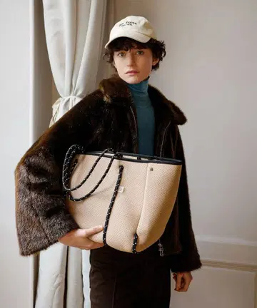 qbag 파리 집 L 샌드 베이지