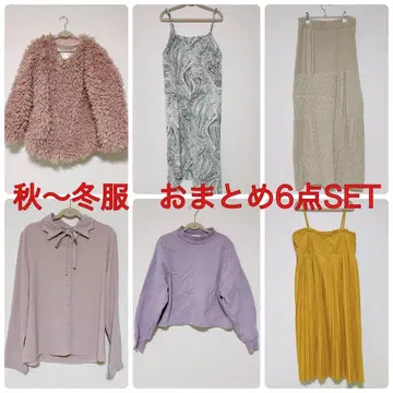 걸리시 스타일 의류 6점 세트