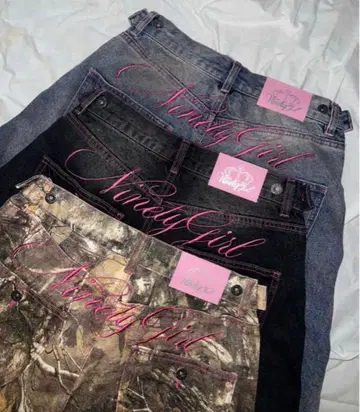 9090 카모 패턴 코튼 스트레이트 팬츠