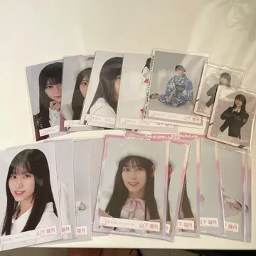 사쿠라자카46 야마시타 시즈키 브로마이드 15장 + 카드 2장