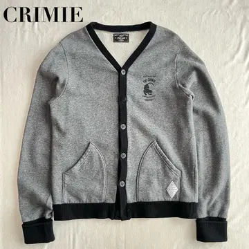 CRIMIE 클라이미 두꺼운 원단 맨투맨 가디건 L 일본제 백 프린트