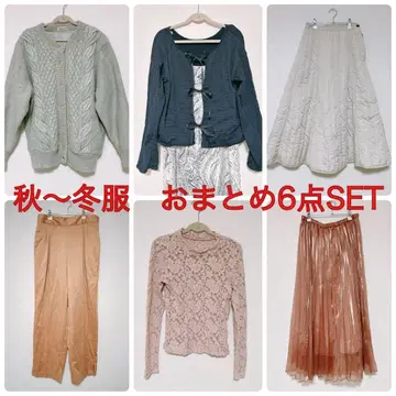 걸리시 스타일 의류 모음 6점 세트