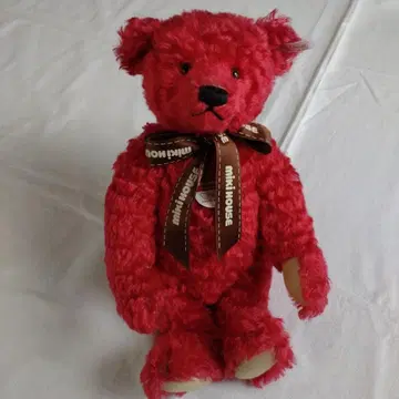 미키하우스 슈타이프 테디베어 (빨간색)