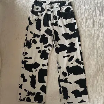 구제 의류 소 패턴 팬츠