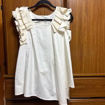 프릴 슬리브리스 셔츠 핸드메이드 1점 작가